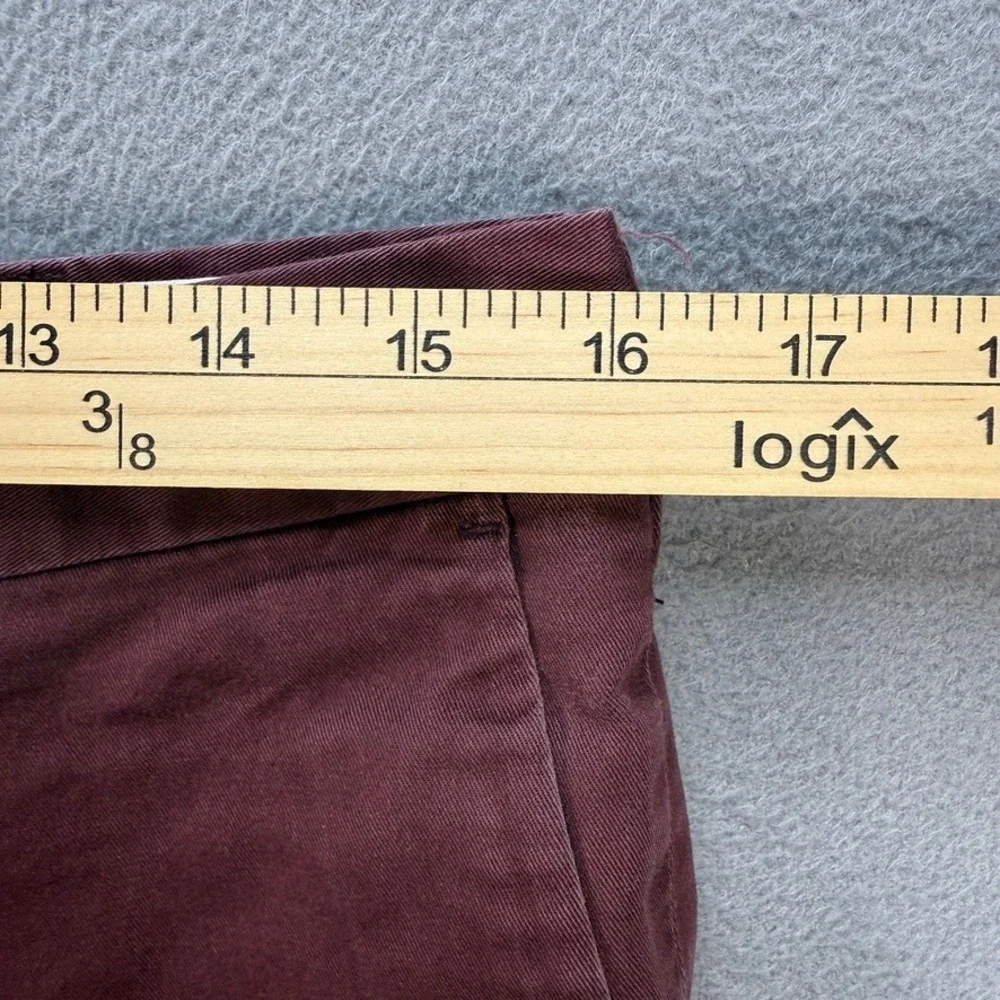 Polo Ralph Lauren Pants Chino Stretch Slim Fit 32 (FIT 32x28) Burgundy Preppy